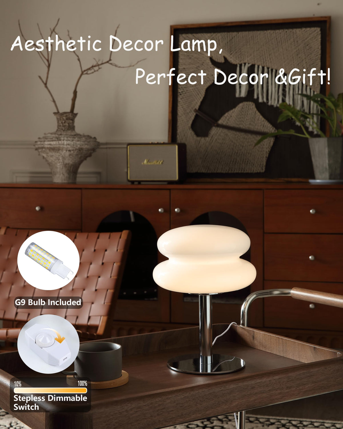 Stepless dimmable Glivpny lamp with smooth brightness control