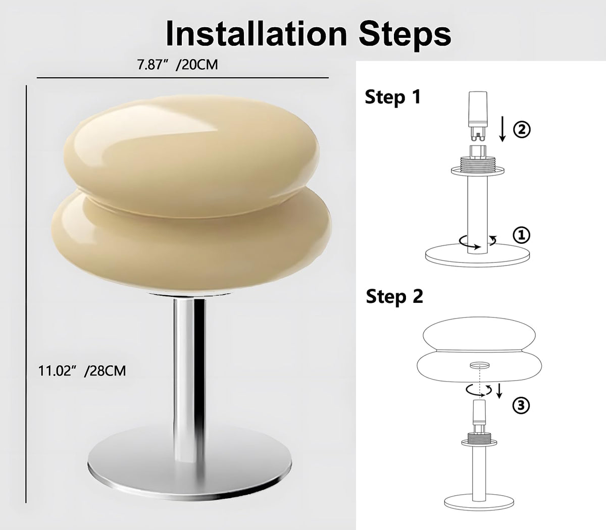Glivpny compact lamp packaging highlights gift-ready decor for new homes.