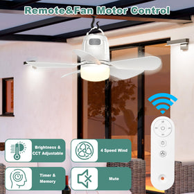 Gliztech Canopy Fan dimmable light 3000K-6500K for ambiance