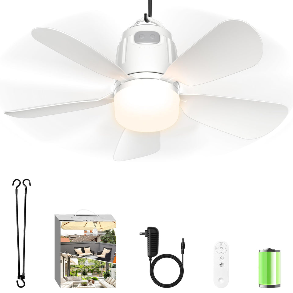 Gliztech Canopy Fan remote control for easy breeze adjustment outdoors