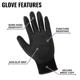 Global Glove PUG-17 bare hand sensitivity enables precise work