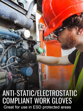 Global Glove PUG-17-L-12 anti-static design for ESD-safe environments
