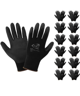 Global Glove PUG-17-L-12 nylon shell close-up for bare-hand sensitivity and dexterity