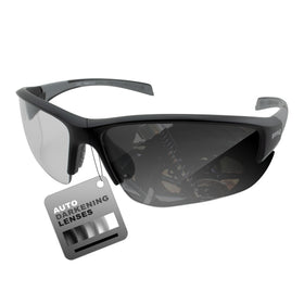 Global Vision Hercules 7 frame closeup, durable black build for all-day comfort.