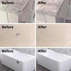 Globalcom 12-hour cure time yielding a firm, durable repair.