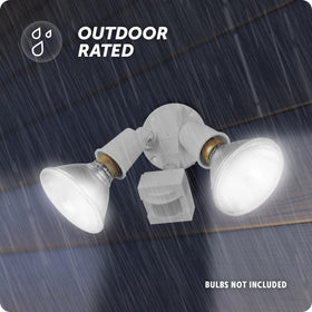 Globe Electric 17000269 110 degree detection zone provides broad outdoor coverage