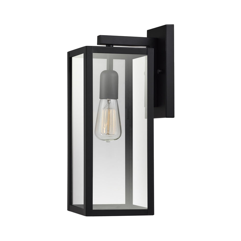 Globe Electric 44176 matte black frame for modern exteriors with durable illumination