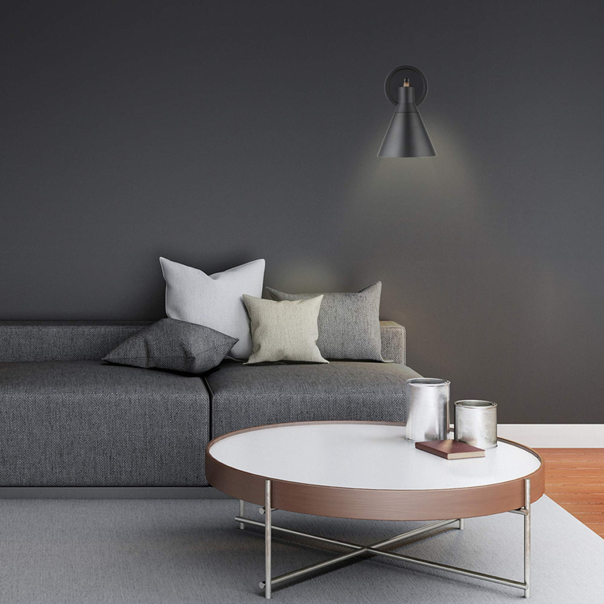 Globe Electric 51725 matte black finish adds contemporary style.