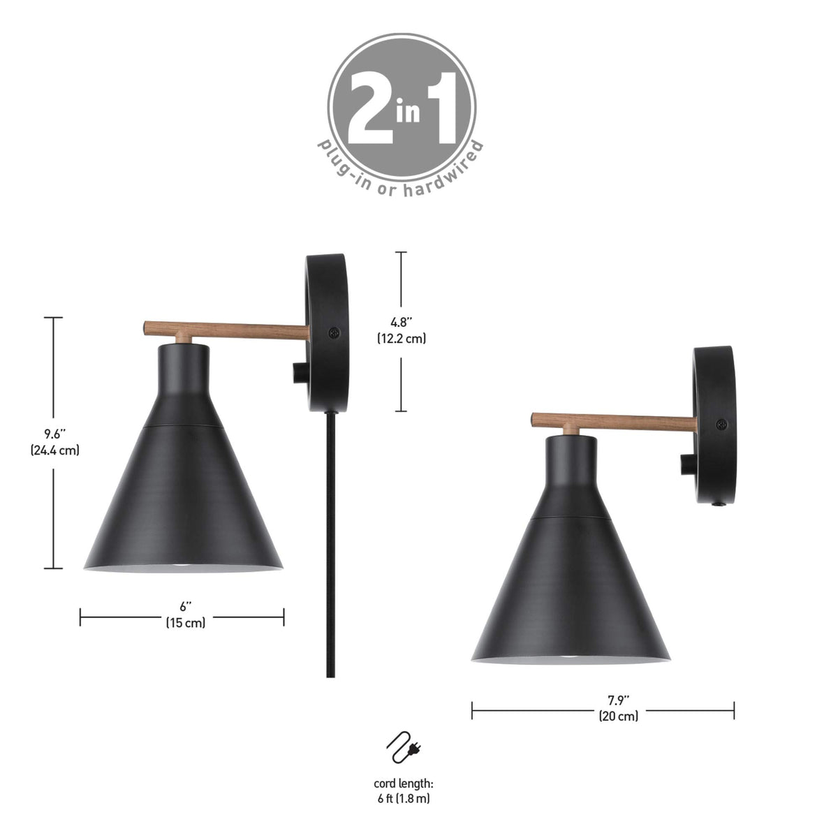 Globe Electric 51725 includes mounting hardware for quick setup.
