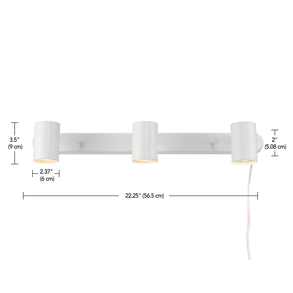 Globe Electric 60024 compact 22-inch track fits small spaces
