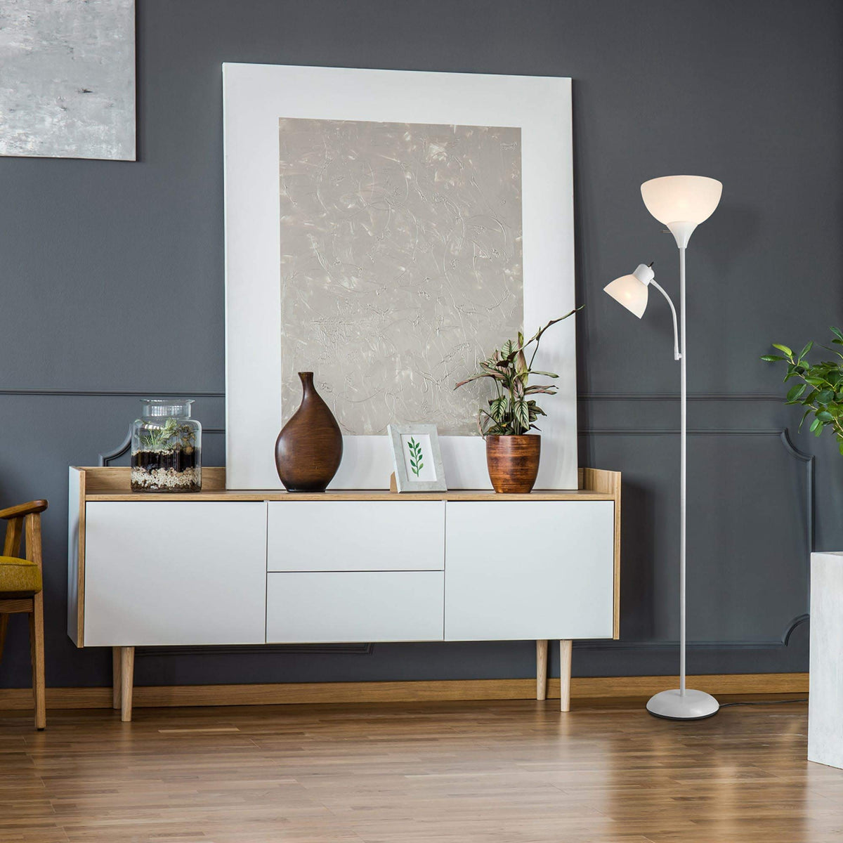 Globe Electric 67135 dorm and office lamp for compact spaces.