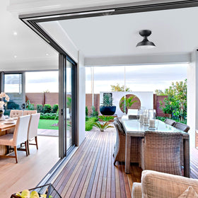 Globe Electric Kurt matte black finish suits farmhouse and contemporary exteriors