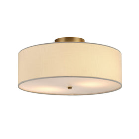 Globe Electric low-profile ceiling mount blends with ceiling lines.