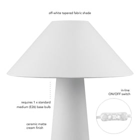 Globe Electric Novogratz lamp serves as an elegant home office accent light.
