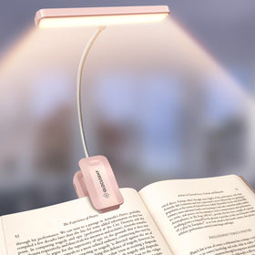 Glocusent 26 LED Book Light with a bright head for easy nighttime reading.