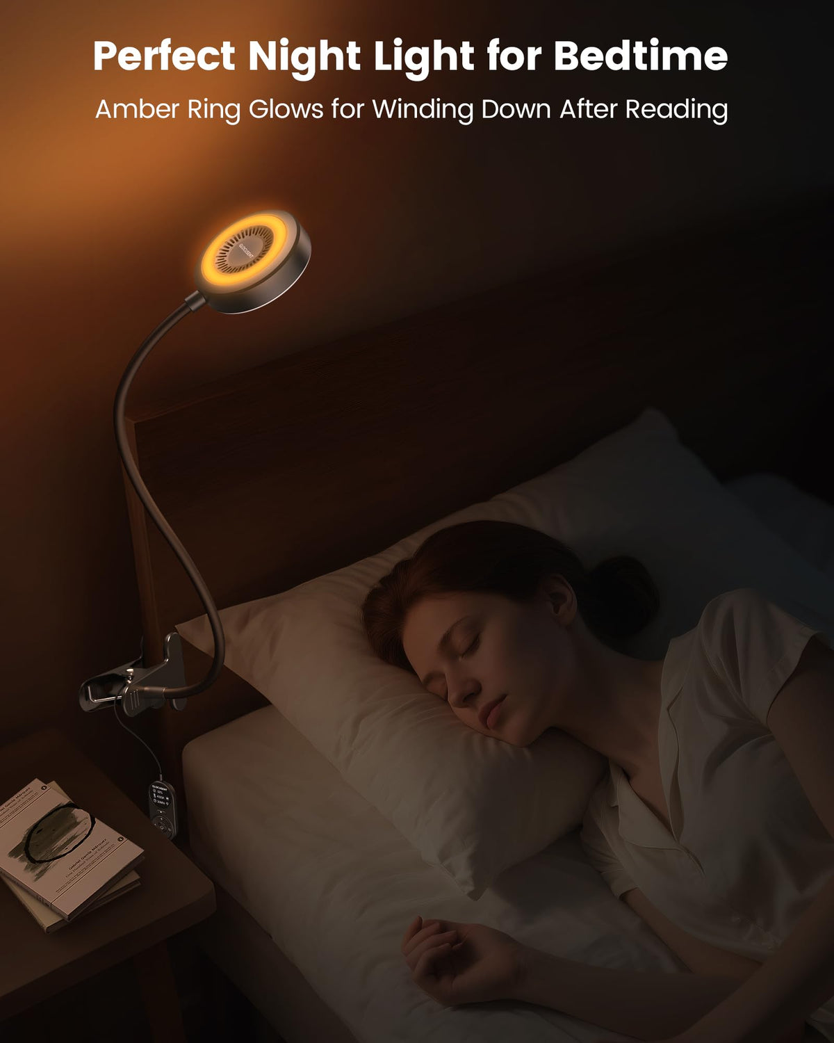 Five brightness levels provide customizable intensity for reading or crafts.