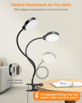Glocusent UL-certified 2-prong adapter ensures safe power for long reading sessions