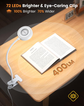 Glocusent amber ring mode creates a warm, eye-friendly glow for night reading.
