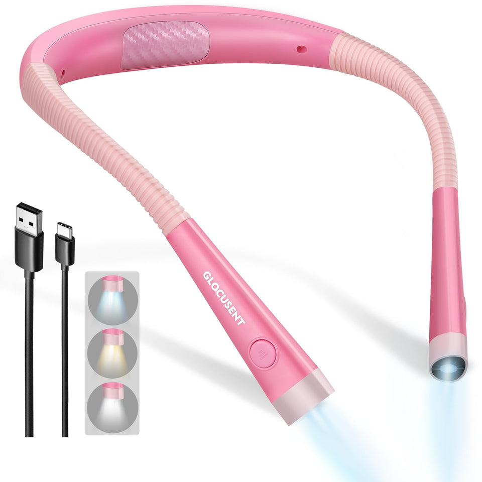 Glocusent Book Light shows 3 color modes and 6 brightness levels for flexible reading