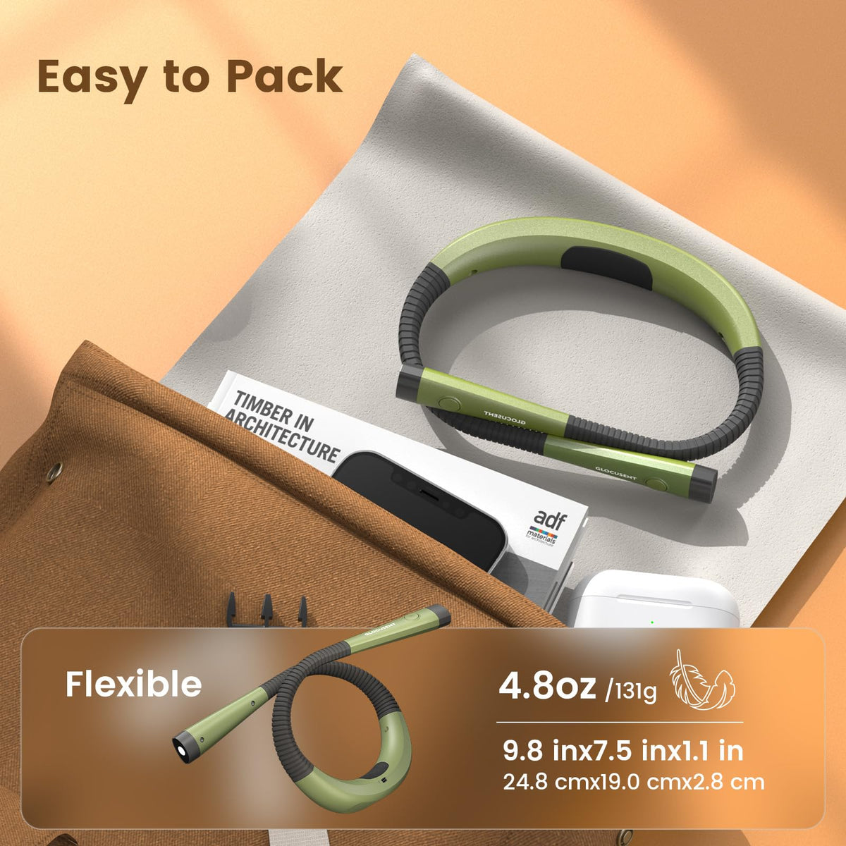 Glocusent hands-free light ideal for knitting and crafts