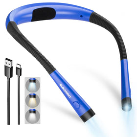 Glocusent neck light ergonomic design for comfortable hands-free reading