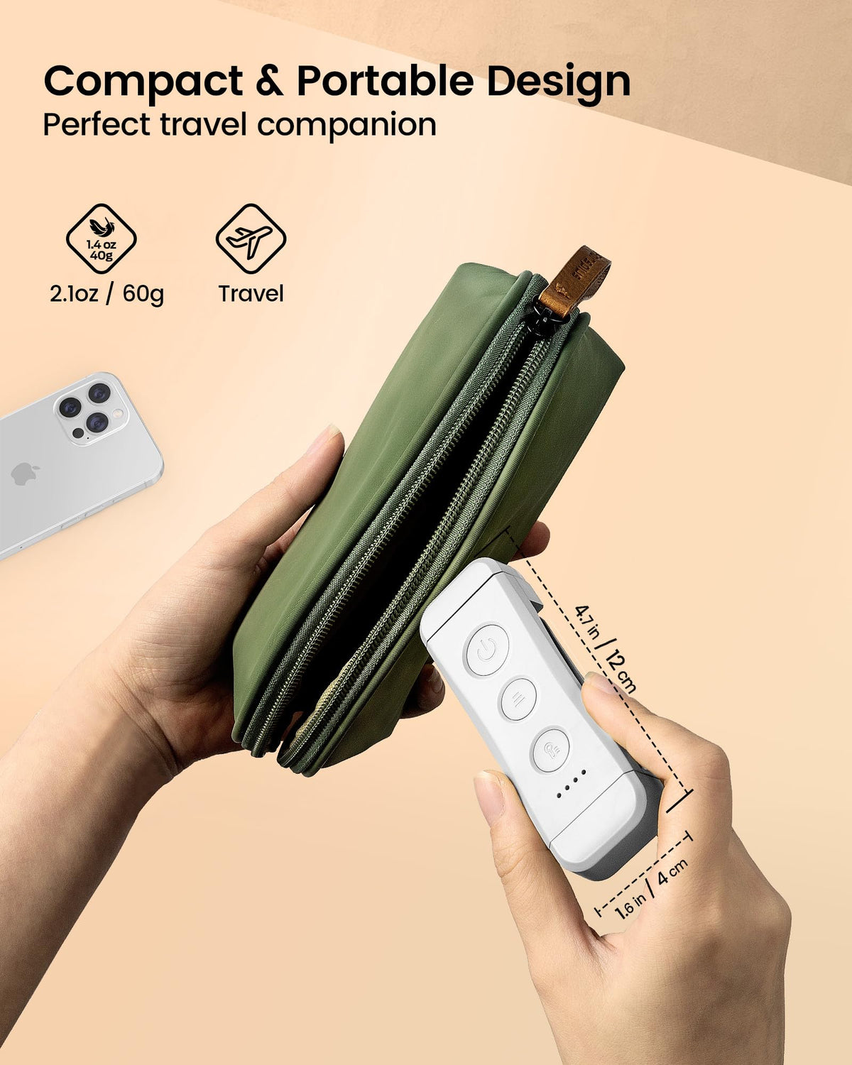 Glocusent packaging includes light, bookmark, and manual.