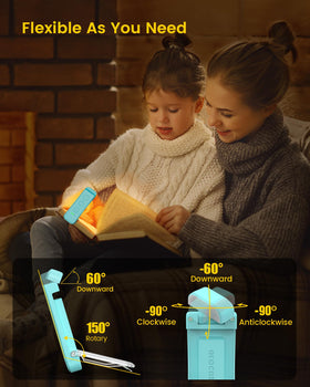 Glocusent portable book light ideal for travel and on-the-go reading
