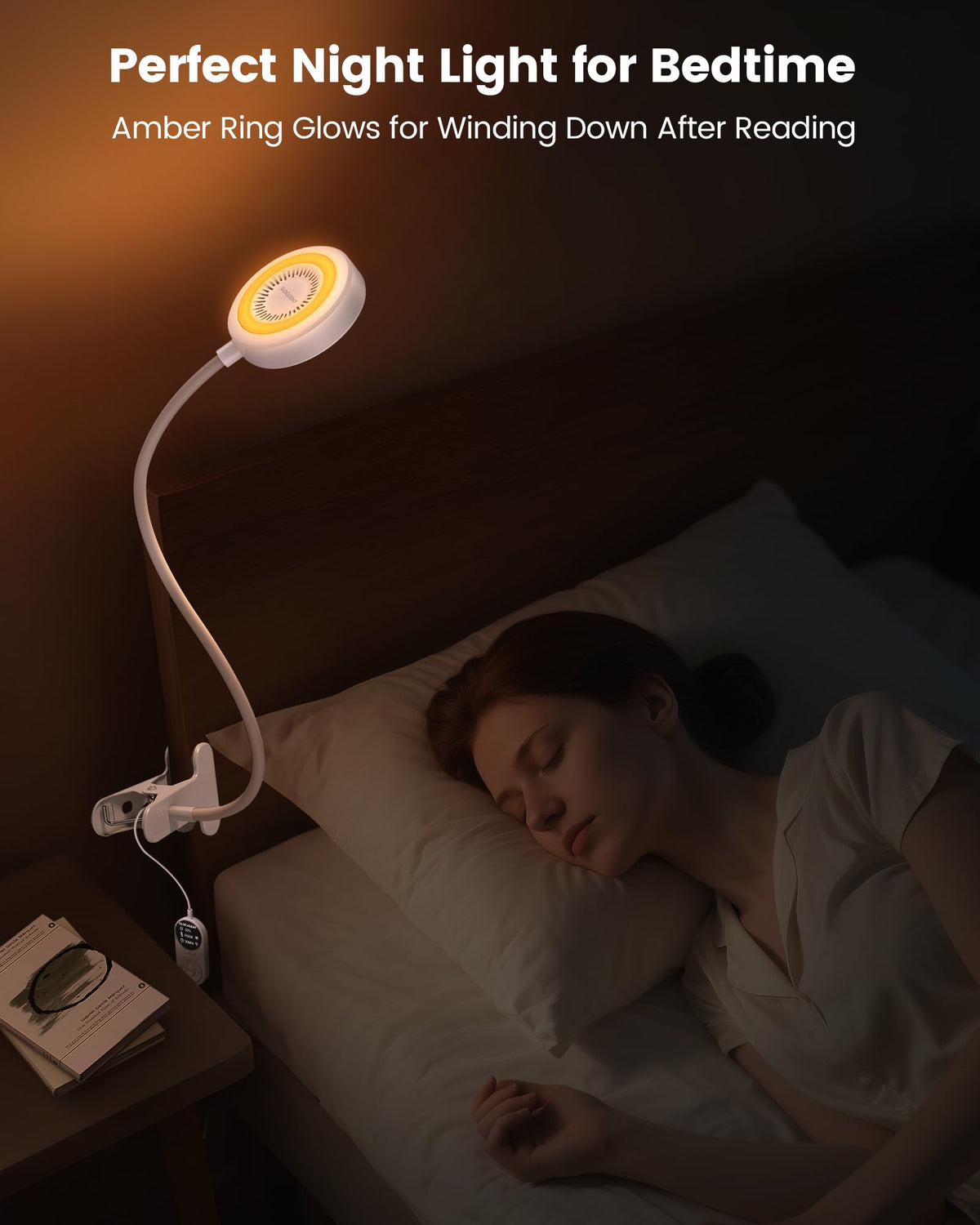 Glocusent clip-on light offers three color modes for different tasks.