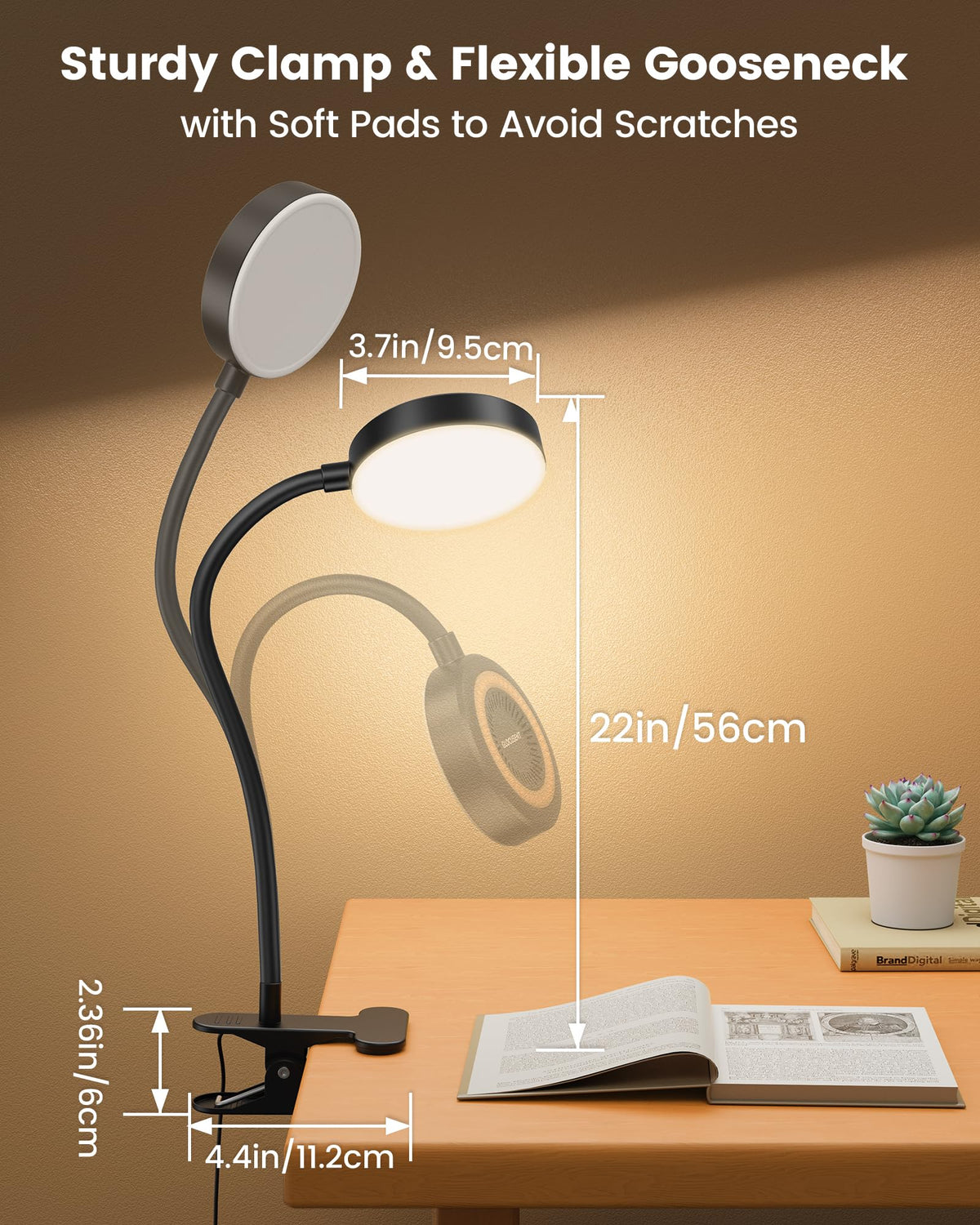 Glocusent 30/60-minute timer supports hands-free sessions.