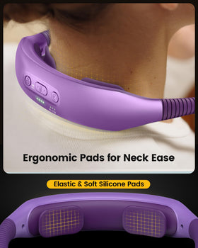 Glocusent neck light demonstrates two soft pads for neck comfort