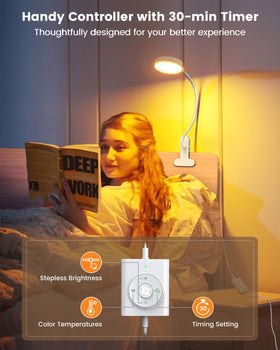 Glocusent flexible gooseneck allows precise light positioning and stable angle.