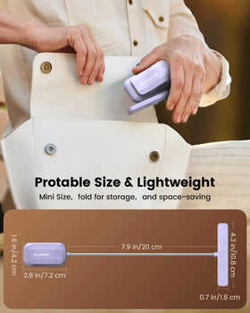 Glocusent portable clip-on light for travel and on-the-go reading