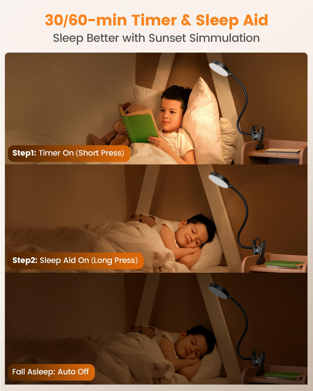 Auto-off timer plus remote control adds convenience for nighttime use.
