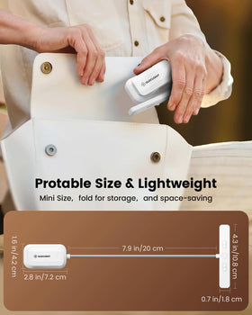 Glocusent portable clip-on light ideal for travel and outdoor reading