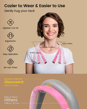 Glocusent upgraded neck light features ultra-lightweight construction for bedside use.