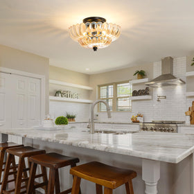 GloMuse kitchen, bedroom, and hallway application of semi-flush mount