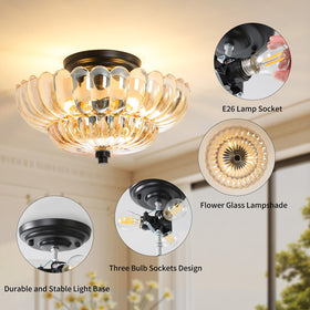 GloMuse space-saving ceiling light suitable for tight spaces