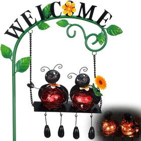 Glooglitter garden gift idea with ladybug decor for birthdays