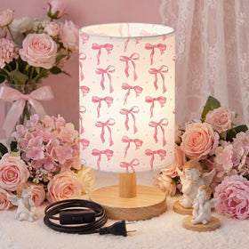 Glooglitter linen shade closeup showcases modern design and cozy glow.