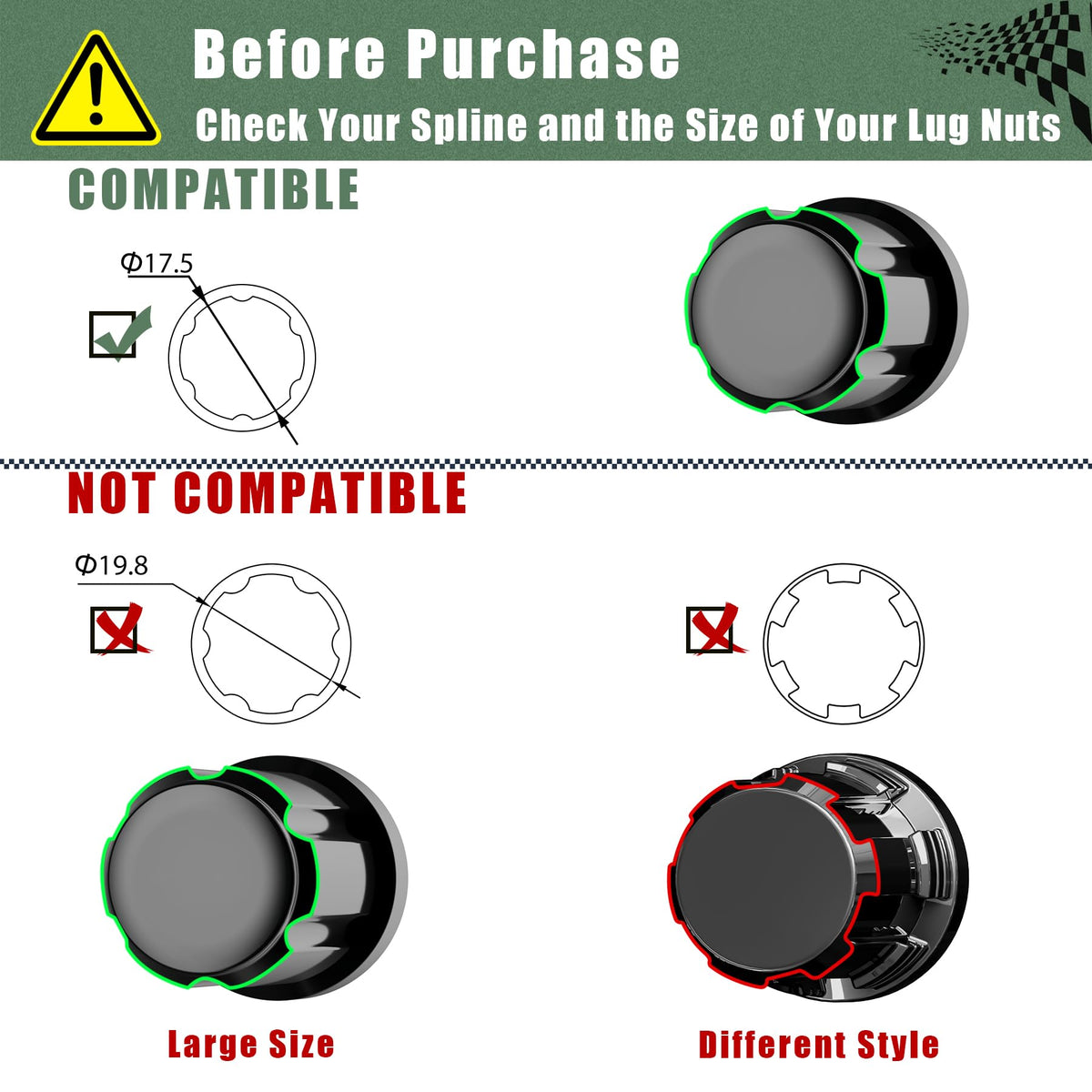 Glorider 1/2-inch drive design accepts impact tools and wrenches.