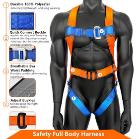 GLOROUSCHU internal shock-absorbing lanyard reduces impact during movement.