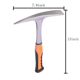 Glorousamc geologist hammer with shock-reduction handle minimizes vibration