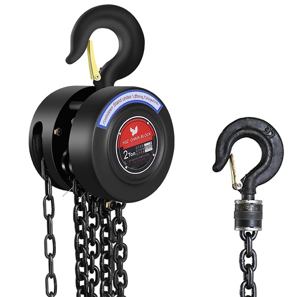 glorousamc manual chain hoist in side view demonstrates compact, durable design for demanding lifting tasks.