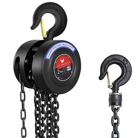 glorousamc manual chain hoist in side view demonstrates compact, durable design for demanding lifting tasks.