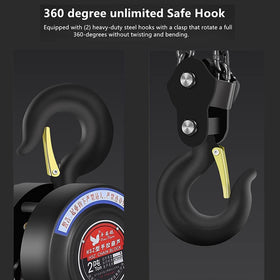 glorousamc manual hoist shown in workshop setup for industrial lifting tasks.