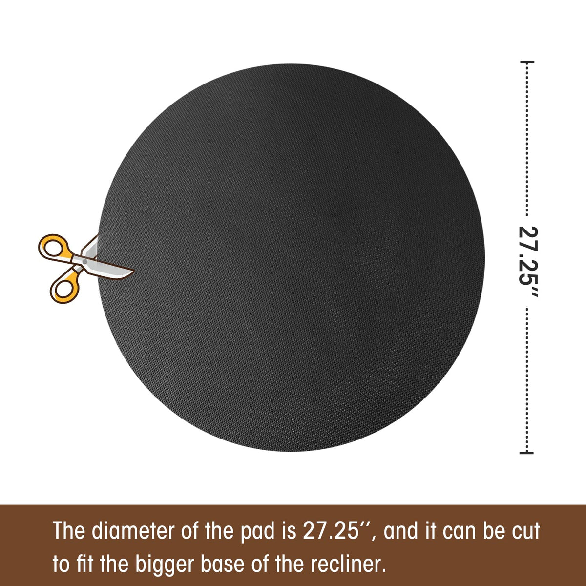 Glosaie recliner pad durable rubber for long-lasting floor protection
