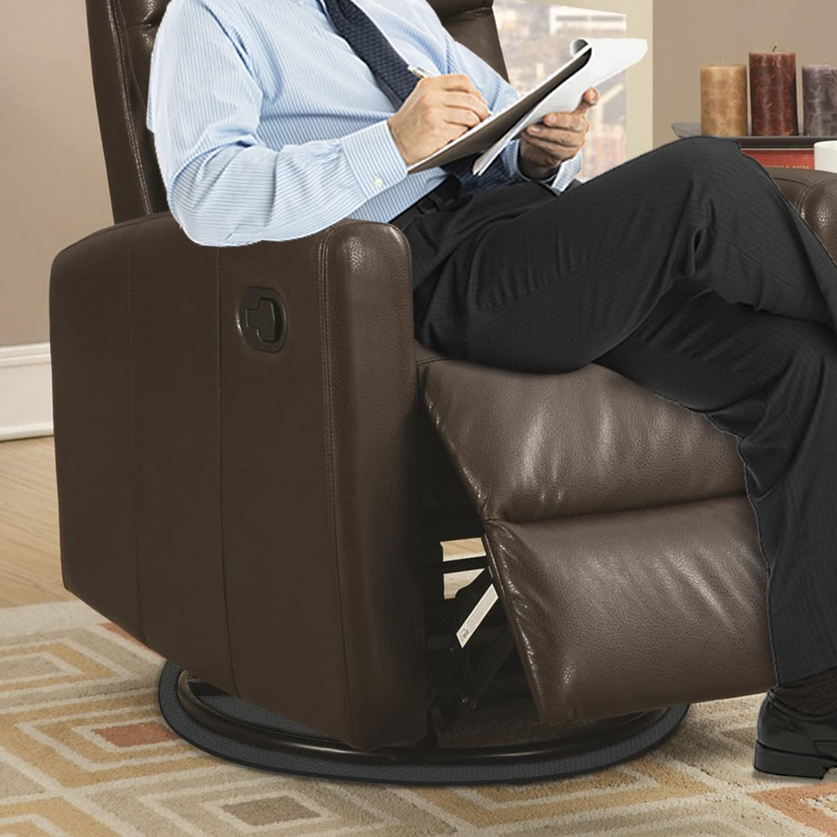Glosaie recliner pad leaves no residue on floors