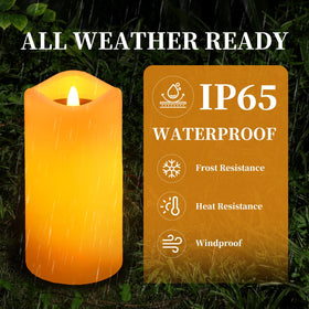 Glosola LED flameless candle dusk-dawn: auto on/off for hands-free lighting.