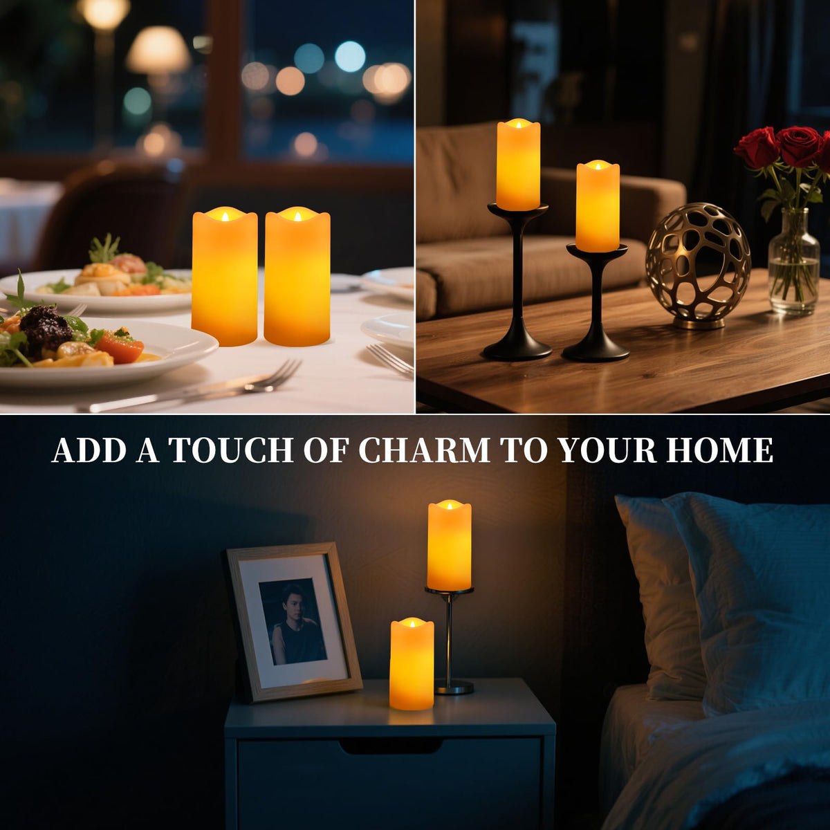 Glosola solar candle battery replaceable: easy maintenance for long season use.