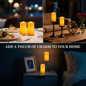 Glosola solar candle battery replaceable: easy maintenance for long season use.